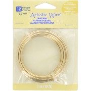 Hilo de latón Artistic Wire de 2 mm - sin pulir, con tratamiento antioxido, 3 m