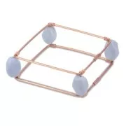 Tubos conectores de engaste para cables de calibre 14, plateados y resistentes al deslustre, paquete de 50 unidades