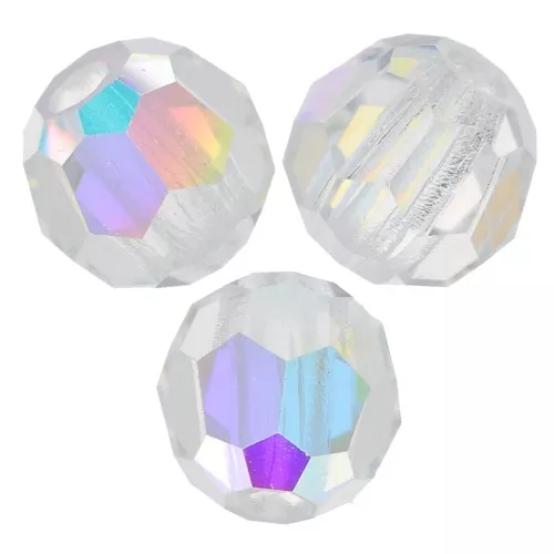 Preciosa perlas facetadas redondas - Perla redonda 3 mm - Cristal AB x20