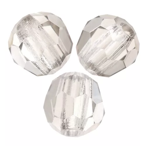 Preciosa perlas facetadas redondas - Perla redonda 3 mm - Terciopelo cristal x20