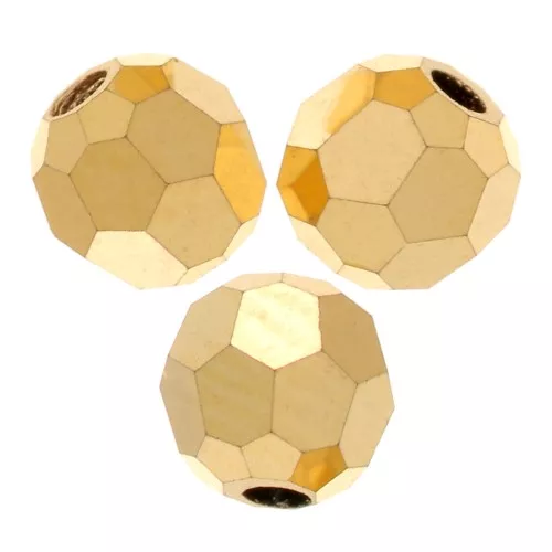 Preciosa perlas facetadas redondas - Perla redonda 3 mm - Cristal Aurum Full x20