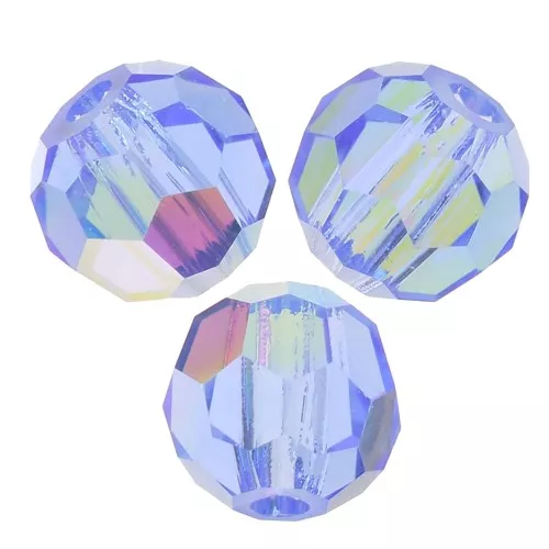 Preciosa perlas facetadas redondas - Perla redonda 3 mm - Zafiro AB x20