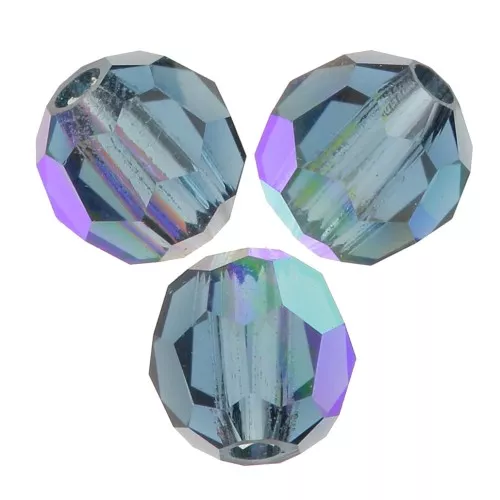 Preciosa perlas facetadas redondas - Perla redonda 3 mm - Montana AB x20