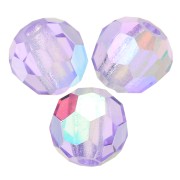 Preciosa perlas facetadas redondas - Perla redonda 3 mm - Violeta AB x20
