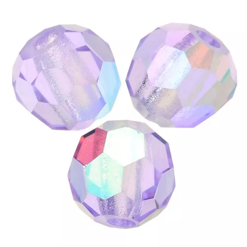Preciosa perlas facetadas redondas - Perla redonda 3 mm - Violeta AB x20