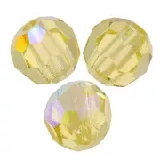 Preciosa perlas facetadas redondas - Perla redonda 3 mm - Jonquil AB x20