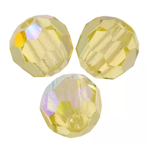 Preciosa perlas facetadas redondas - Perla redonda 3 mm - Jonquil AB x20