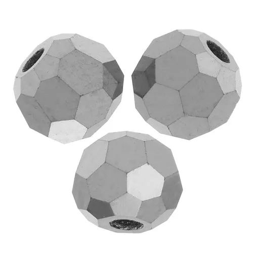 Preciosa perlas facetadas redondas - Perla redonda 3 mm - Jet Hematite Full x20