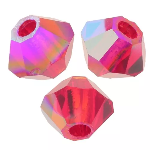 Preciosa cristal de 3 mm - MC Bead Rondell - Light Siam Glitter x30