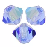 Preciosa cristal de 3 mm - MC Bead Rondell - Sapphire Glitter x30