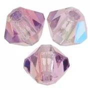 Preciosa cristal de 3 mm - MC Bead Rondell - Light Amethyst Glitter x30