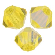 Preciosa cristal de 3 mm - MC Bead Rondell - Citrine Glitter x30