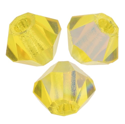 Preciosa cristal de 3 mm - MC Bead Rondell - Citrine Glitter x30