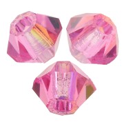 Preciosa cristal de 3 mm - MC Bead Rondell - Rose Glitter x30