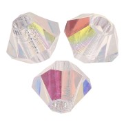 Preciosa cristal de 3 mm - MC Bead Rondell - Crystal Glitter x30