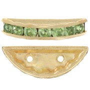 Rondel Media Luna 20x9 mm dorado Peridot x1|raw }}