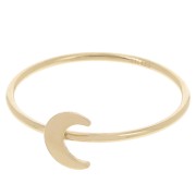 Anillo de luna - Talla 57 - Oro laminado (Gold Filled) x1