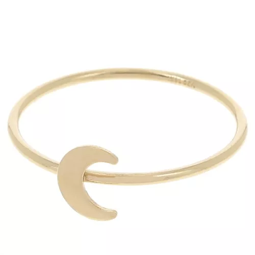 Anillo lunar - Talla 49 - Gold filled (oro laminado) x1