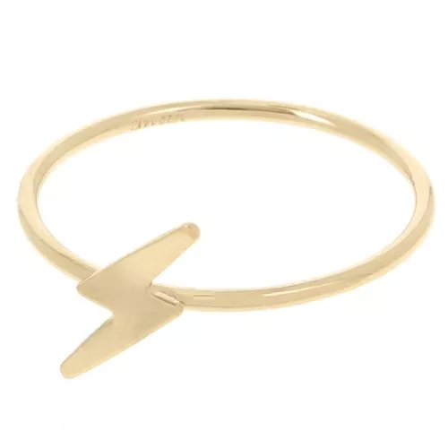 Anillo Relámpago - Talla 57 - Oro laminado (Gold Filled) x1