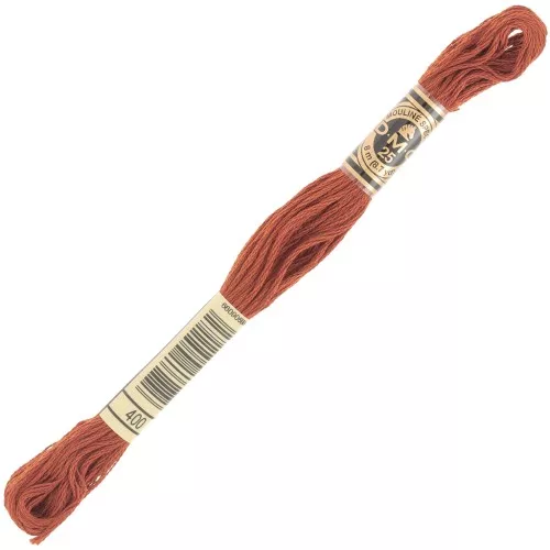 Hilo de bordar DMC Mouliné Spécial 117 MC - Marrón (400) x8m