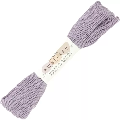 Hilo de bordar para la técnica japonesa Sashiko - Olympus - Malva x40m