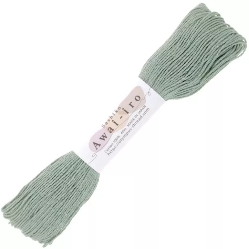 Hilo de bordar para la técnica japonesa Sashiko - Olympus - Té verde x40m