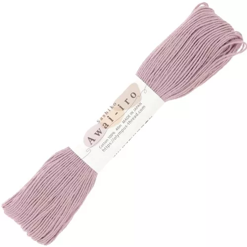 Hilo de bordar para la técnica japonesa Sashiko - Olympus - Rosa empolvado x40m