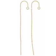 Pendientes de cadena 48 mm - Oro laminado (Gold Filled) x2