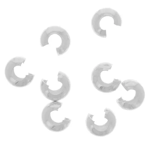 Máscaras de plata de ley 925 5mm x10