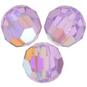 Preciosa perlas facetadas redondas - Perla redonda 4 mm - Violeta AB x20