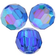 Preciosa perlas facetadas redondas - Cuenta redonda 4 mm - Capri blue AB x20|raw }}