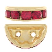 Rondel Media Luna 14x8 mm dorado Light Siam x1|raw }}