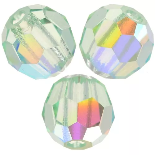 Preciosa perlas facetadas redondas - Perla redonda 4 mm - Crisolita AB x20