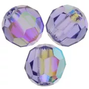 Perlas facetadas redondas Preciosa - Round Bead 4 mm - Tanzanite AB x20