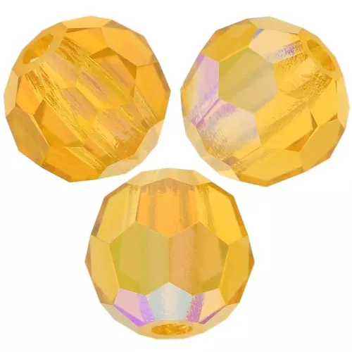 Preciosa perlas facetadas redondas - Perla redonda 4 mm - Topaz AB x20