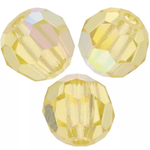 Preciosa perlas facetadas redondas - Perla redonda 4 mm - Jonquil AB x20