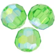 Preciosa perlas facetadas redondas - Perla redonda 4 mm - Peridot AB x20