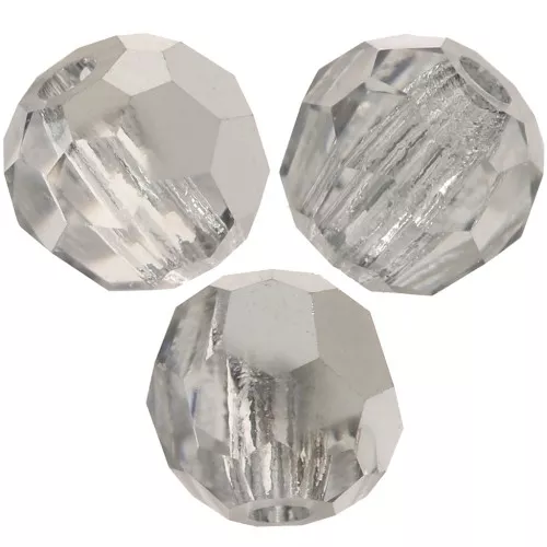 Preciosa perlas facetadas redondas - Perla redonda 4 mm - Crystal Labrador Half x2