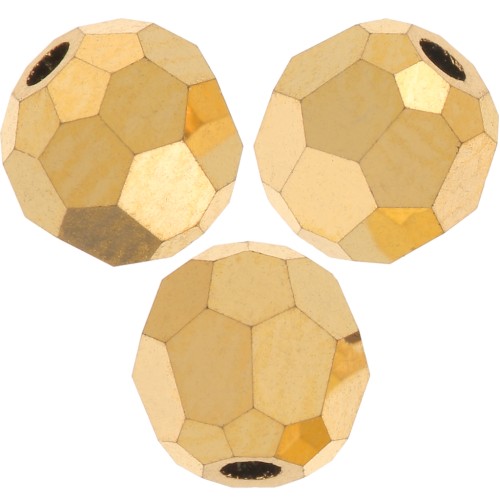 Preciosa perlas facetadas redondas - Perla redonda 4 mm - Crystal Aurum Full x20