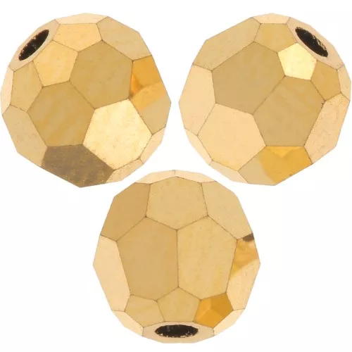 Preciosa perlas facetadas redondas - Perla redonda 4 mm - Crystal Aurum Full x20