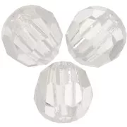 Preciosa perlas facetadas redondas - Perla redonda 4 mm - Crystal Argent Flare x20