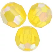 Preciosa perlas facetadas redondas - Perla redonda 4 mm - Citrine AB x20