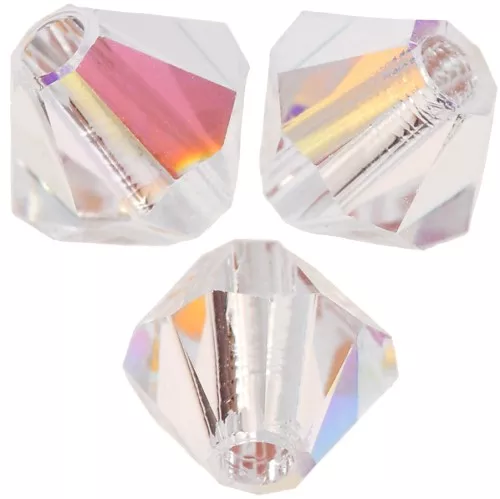 Tupis de Cristales de Preciosa 4 mm-MC Bead Rondell- Crystal Glitter x30