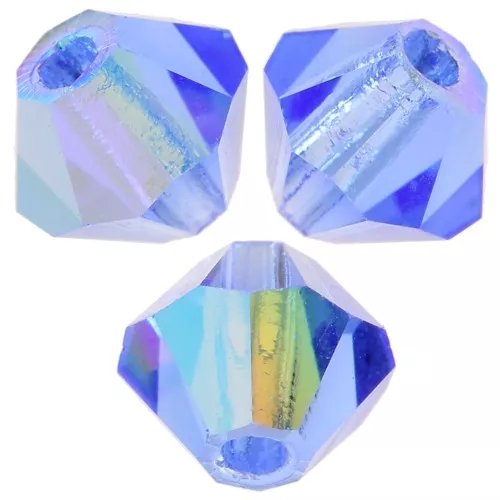 Tupis de Cristales de Preciosa 4 mm-MC Bead Rondell- Sapphire Glitter x30