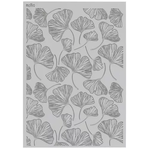 Moiko placa de textura para arcilla polimérica 97x68 mm - motivo Ginkgo x1