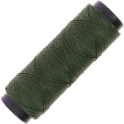 Slam Cord hilo plano de poliéster encerado para micro macramé 0,6 mm - Caqui x100m