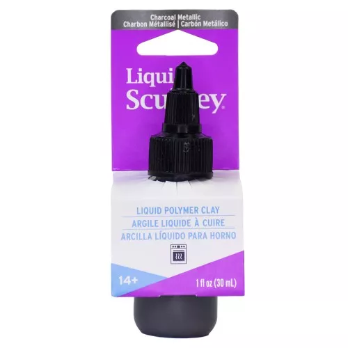 Sculpey Liquid Firing Clay - Carbón metálico x30ml