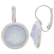 Ganchos para cabujón Purecrystal 1122 Rivoli 14 mm - Plata x2