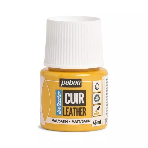 Setacolor Pintura Mate-Satinado Cuero - Amarillo Girasol (n°03) x45ml