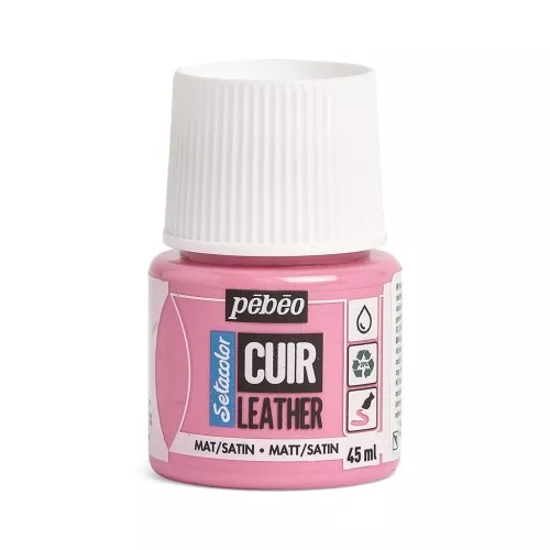 Pintura Setacolor Mate-Satinado Cuero - Rosa candy (n°08) x45ml